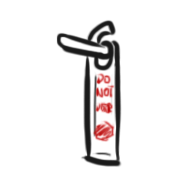 do not disturb sign